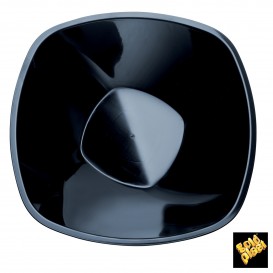 Plastic Kom PP zwart "Vierkant" 3000ml Ø27,7cm (3 stuks) 