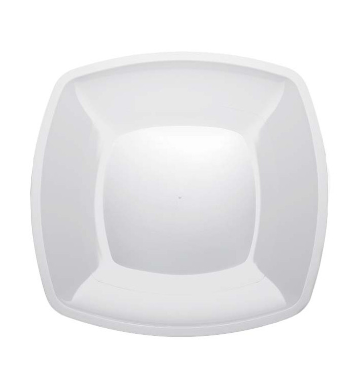 Assiette Plastique Réutilisable Plate Blanc PS 300mm (144 Utés) Assiette Plastique Réutilisable Plate Blanc PS 300mm (144 Utés)