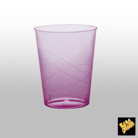 Verre Plastique Moon Lilas Transp. PS 350ml (20 Unités)