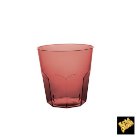 Verre Plastique Bordeaux Transp. PS Ø73mm 220ml (1000 Utés)