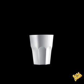 Verre Réutilisable SAN à Shot Blanc 40ml (6 Utés)