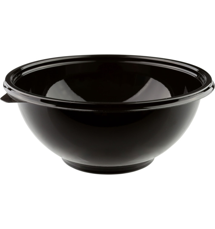 Bol en Plastique Shallow Noir PET 1000ml Ø230mm (50 Utés) Bol en Plastique Shallow Noir PET 1000ml Ø230mm (50 Utés)