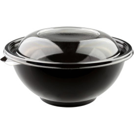 Bol en Plastique Shallow Noir PET 2000ml Ø260mm (50 Utés)