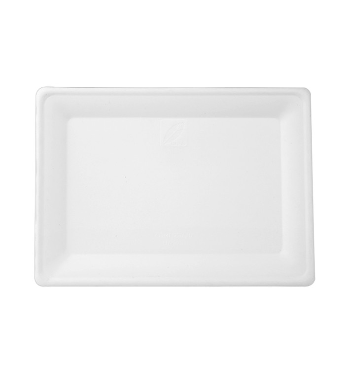 Plateau Bio en Canne à Sucre Blanc 200x280mm (40 Unités) Plateau Bio en Canne à Sucre Blanc 200x280mm (40 Unités)