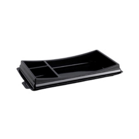 Plastic sushi Container PET zwart 1,99x11,3cm (10 stuks) 