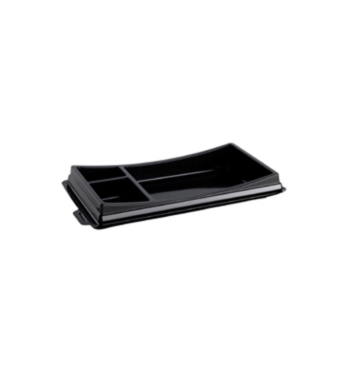 Plastic sushi Container PET zwart 1,99x11,3cm (10 stuks) Plastic sushi Container PET zwart 1,99x11,3cm (10 stuks)