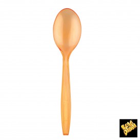 Plastic lepel PS Premium oranje 19cm (1000 stuks)