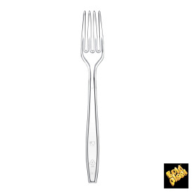 Fourchette Plastique Premium PS Transparent 190mm (50 Utés)