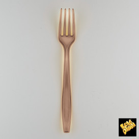 Plastic PS vork Premium bruin 19cm (1000 stuks)