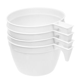Plastic beker wit 190ml (25 stuks)