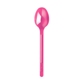 Plastic lepel PS fuchsia 17,5cm (20 stuks) 