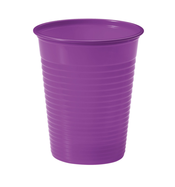 Gobelet Plastique Violette PS 200ml (50 Unités)