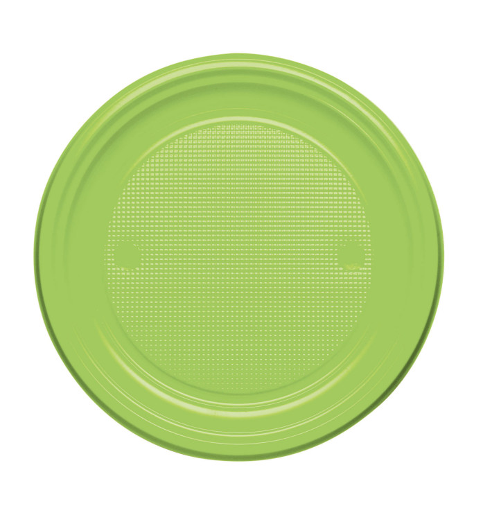 Assiette Plastique Plate Orange PS 170mm (50 Unités)