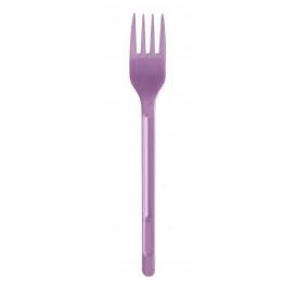Fourchette Plastique Violette PS 175mm (20 Unités)