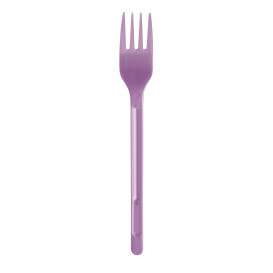 Fourchette Plastique Violette PS 175mm (600 Unités)