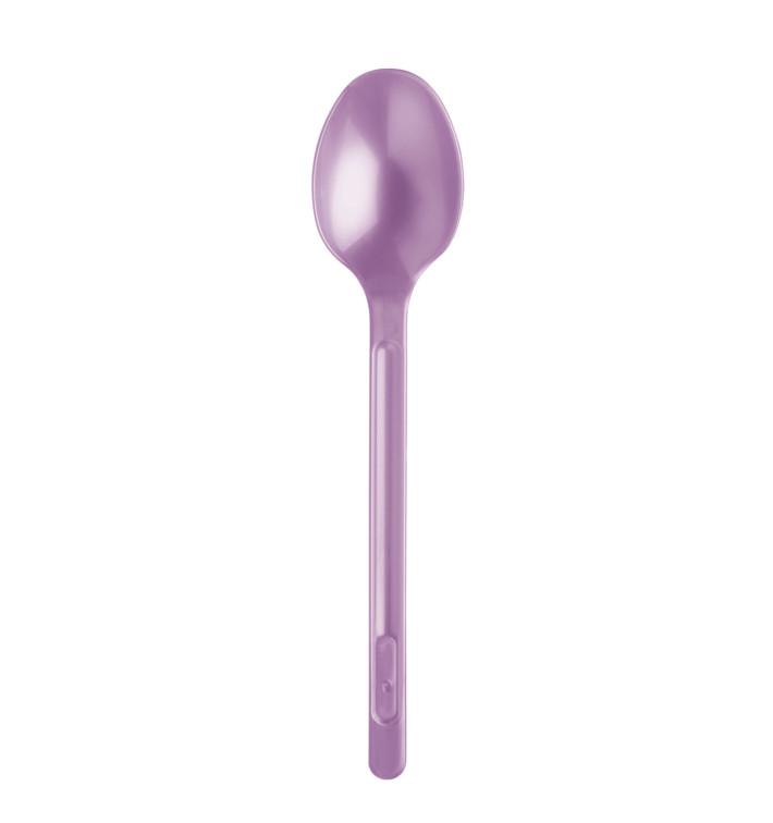 Plastic lepel PS lila 17,5cm (20 stuks) 