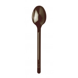 Plastic lepel PS chocolade 17,5cm (20 stuks) 