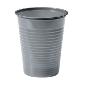 Plastic PS beker zilver 200ml Ø7cm (50 stuks)