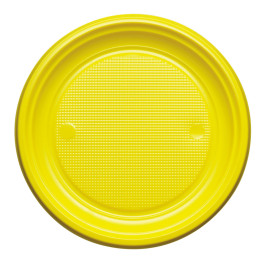 Assiette Plastique Plate Bleu Foncé PS 220mm (30 Unités)