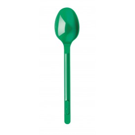 Plastic lepel PS groen 17,5cm (600 stuks)