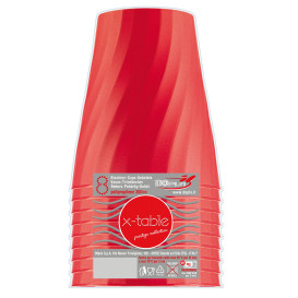 Gobelet Plastique PP "X-Table" Rouge 320ml (8 Utés)