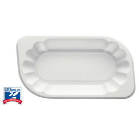 Plateau Plastique PS Blanc 175x95x30mm 250ml (1500 Utés)