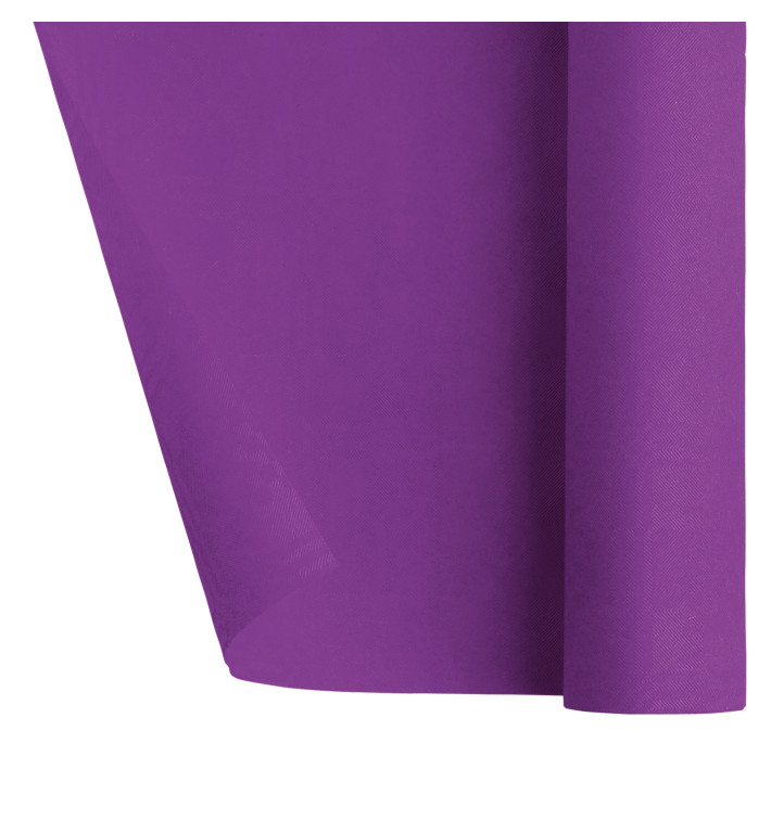 Papieren tafelkleed rol paars 1,2x7m (1 stuk) Papieren tafelkleed rol paars 1,2x7m (1 stuk)