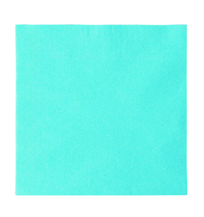 Serviette Papier 2 épaisseurs Bleu Clair 33x33cm (1200 Utés) Serviette Papier 2 épaisseurs Bleu Clair 33x33cm (1200 Utés)