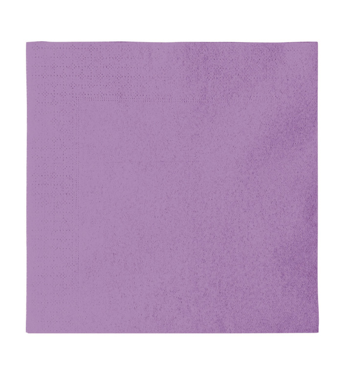 Serviette Papier 2 épaisseurs Lilas 33x33cm (1200 Unités) Serviette Papier 2 épaisseurs Lilas 33x33cm (1200 Unités)