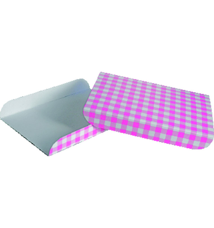 Plateau rose pour Gaufre 13,5x10cm Plateau rose pour Gaufre 13,5x10cm