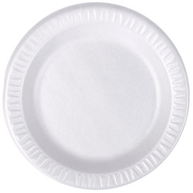 Schuim bord "Quiet Classic" gelamineerd wit Ø18 cm (125 stuks) 