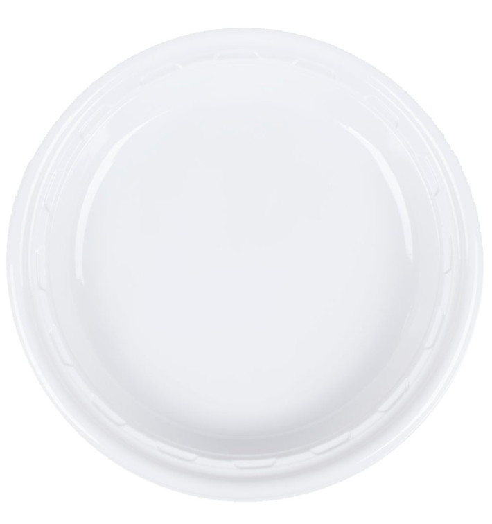 Plastic bord PS "Famous Impact" wit Ø26 cm (125 stuks) Plastic bord PS "Famous Impact" wit Ø26 cm (125 stuks)
