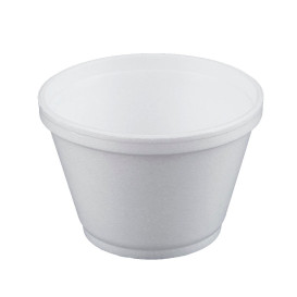 Pot en Foam Blanc 6OZ/180ml Ø8,9cm (1000 Unités)