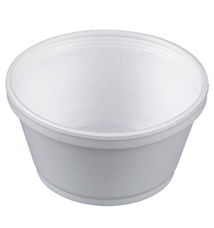 Schuim Container wit 8Oz/240ml Ø11cm (50 stuks) 