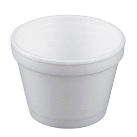 Schuim Container wit 4Oz/120ml Ø7,4cm (50 stuks) 