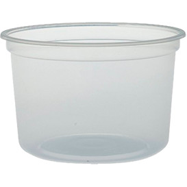 Plastic deli Container PP "Deli" 16Oz/473ml transparant Ø12cm (500 stuks)