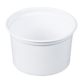 Récipient en Plastique PP "Deli" 16Oz/473ml Blanc Ø120mm (500 Unités)