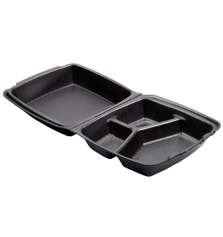 Boîte en FOAM LunchBox 3C. Noir 210x200mm (100 Utes) Boîte en FOAM LunchBox 3C. Noir 210x200mm (100 Utes)
