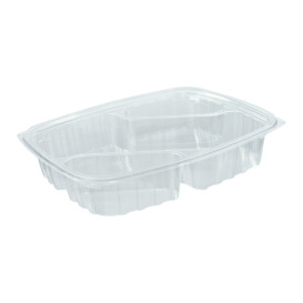 Récipient en Plastique OPS "ClearPac" 3 C. Diagonale Transp. 887ml (252 Utés)