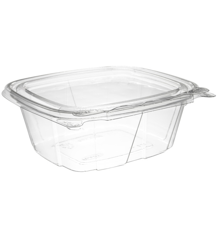Récipient Inviolable Plastique PET Couvercle Plat 355ml (200 Utés) Récipient Inviolable Plastique PET Couvercle Plat 355ml (200 Utés)