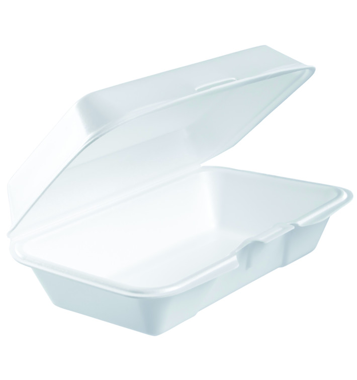 Boîte en FOAM LunchBox Blanc 225x140mm (125 Utes) Boîte en FOAM LunchBox Blanc 225x140mm (125 Utes)