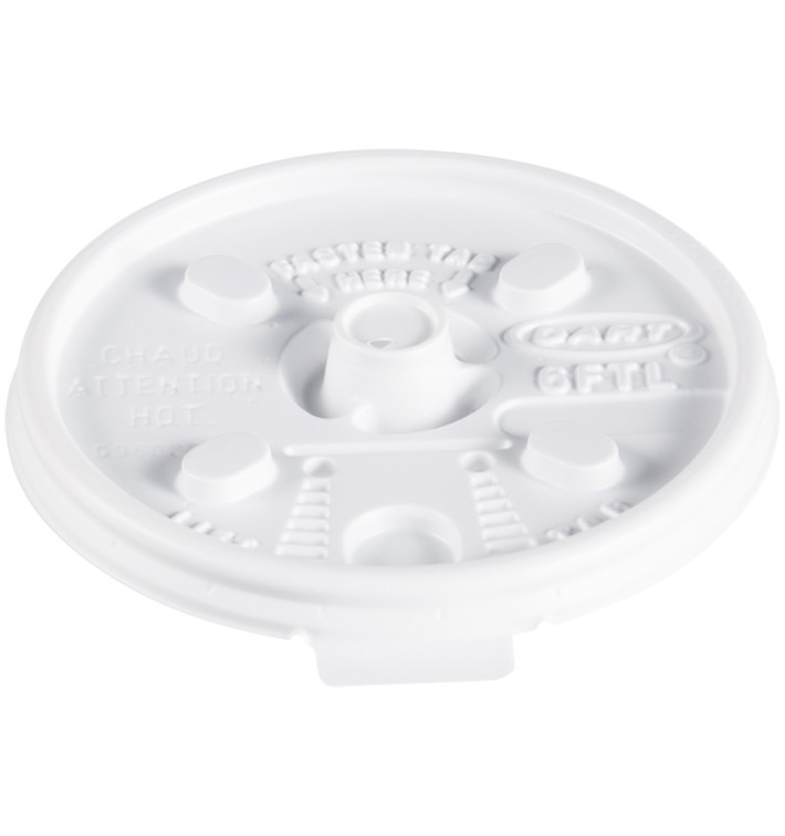 Plastic Deksel PS Hersluitbaar wit Ø7,4cm (100 stuks) Plastic Deksel PS Hersluitbaar wit Ø7,4cm (100 stuks)