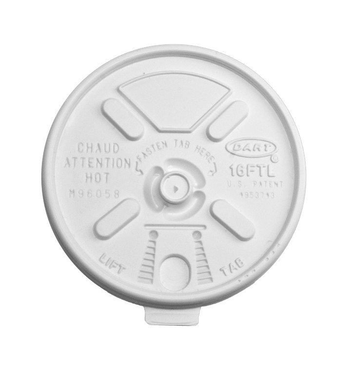 Couvercle "Lift n' Lock" PS Blanc Ø9,4cm (1000 Utés) Couvercle "Lift n' Lock" PS Blanc Ø9,4cm (1000 Utés)