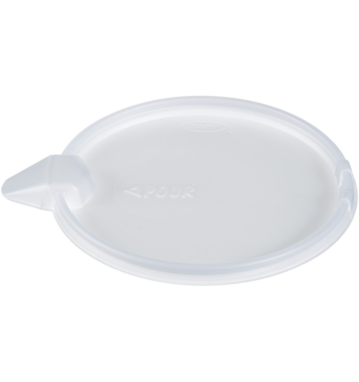 Plastic Deksel met Overlap PS Plat transparant Ø11,7cm (100 stuks) Plastic Deksel met Overlap PS Plat transparant Ø11,7cm (100 stuks)
