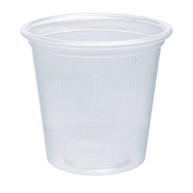 Pot à Sauce PP Trans. Doseur 35ml Ø4,8cm (125 Utés)