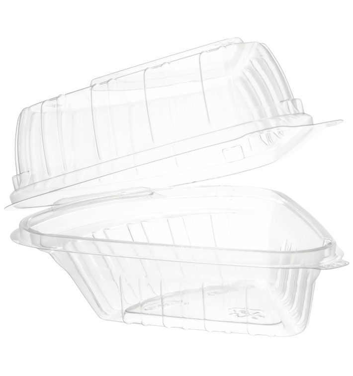 Plastic scharnierend Deksel Container OPS "transparant Seal" 169ml (125 stuks) Plastic scharnierend Deksel Container OPS "transparant Seal" 169ml (125 stuks)