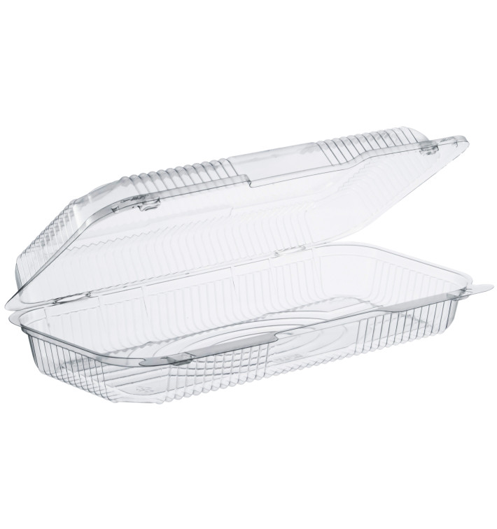 Barquette Plastique OPS "StayLock" charnière Transp. 1065ml (125 Utés) Barquette Plastique OPS "StayLock" charnière Transp. 1065ml (125 Utés)