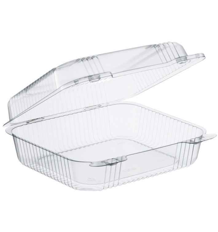 Plastic scharnierende Deli-Container OPS "StaenLock" transparant 1260ml (250 stuks) Plastic scharnierende Deli-Container OPS "StaenLock" transparant 1260ml (250 stuks)