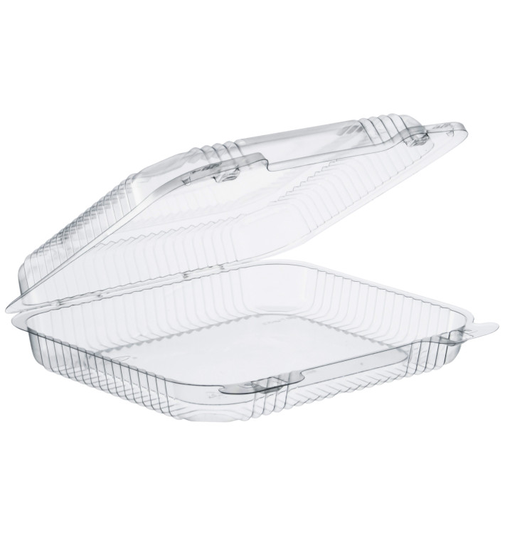 Barquette Plastique OPS "StayLock" charnière Transp. 730ml (250 Utés) Barquette Plastique OPS "StayLock" charnière Transp. 730ml (250 Utés)