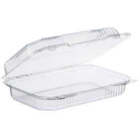 Plastic scharnierende Deli-Container OPS "StaenLock" transparant 1080ml (250 stuks)